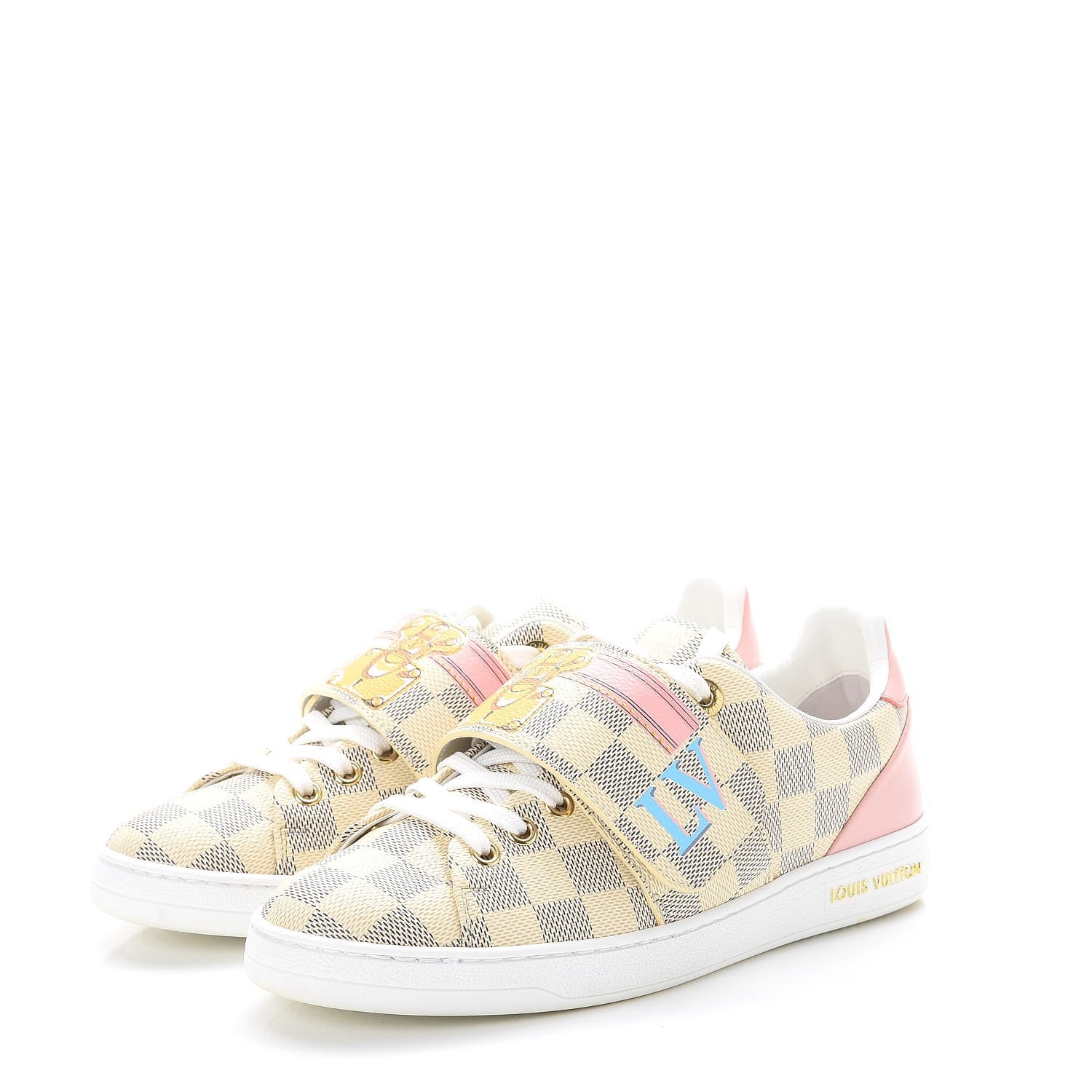Louis Vuitton Damier Azur Summer Trunks Frontrow Sneakers 37 3 of 10