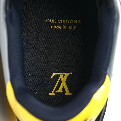 Louis Vuitton Mix Materials Monogram Mens LV Trainer Sneakers 8.5 Black Yellow 8 of 8