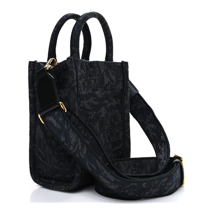 Versace Jacquard Barocco Mini Athena Tote Black 3 of 10