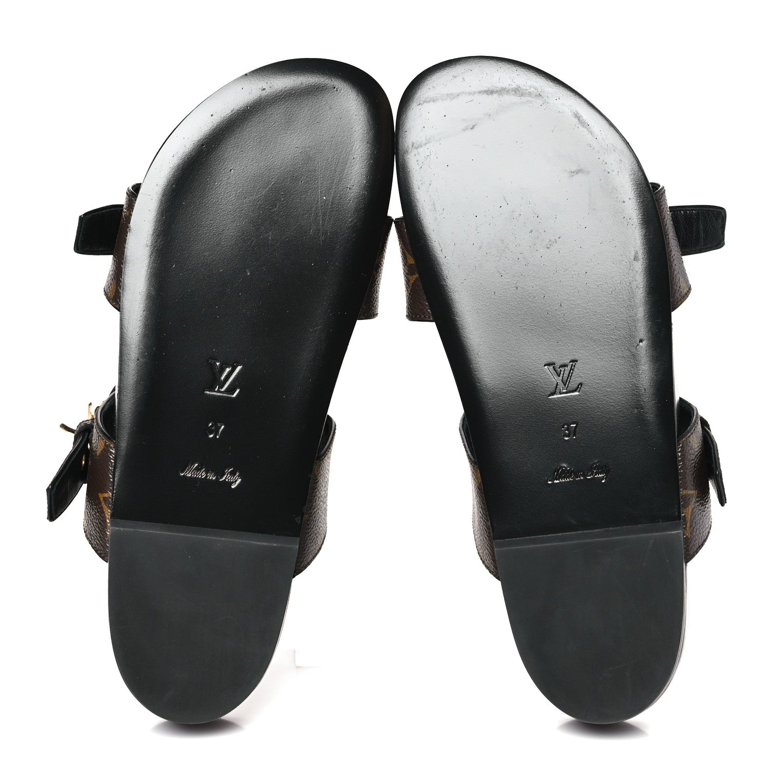 Louis Vuitton Monogram Bom Dia Mule Sandals 37 Black 5 of 8