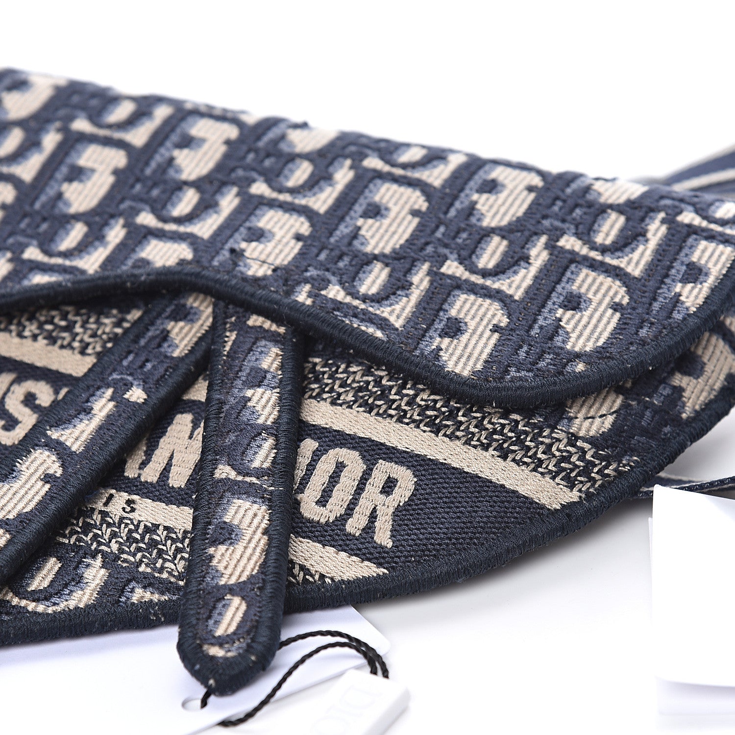 Christian Dior Oblique Saddle Pouch Blue 9 of 11