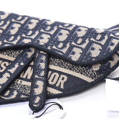 Christian Dior Oblique Saddle Pouch Blue 9 of 11