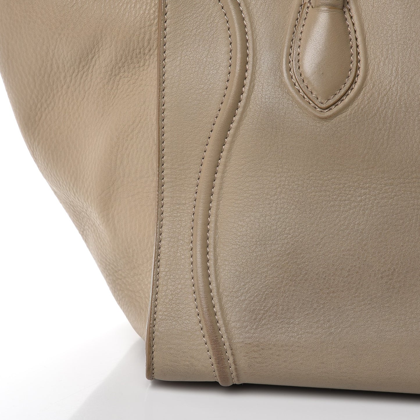 Supple Calfskin Medium Phantom Luggage Beige