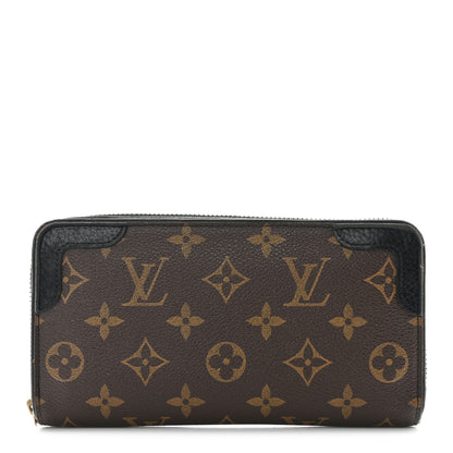 Louis Vuitton Monogram Zippy Retiro Wallet Black 1 of 12