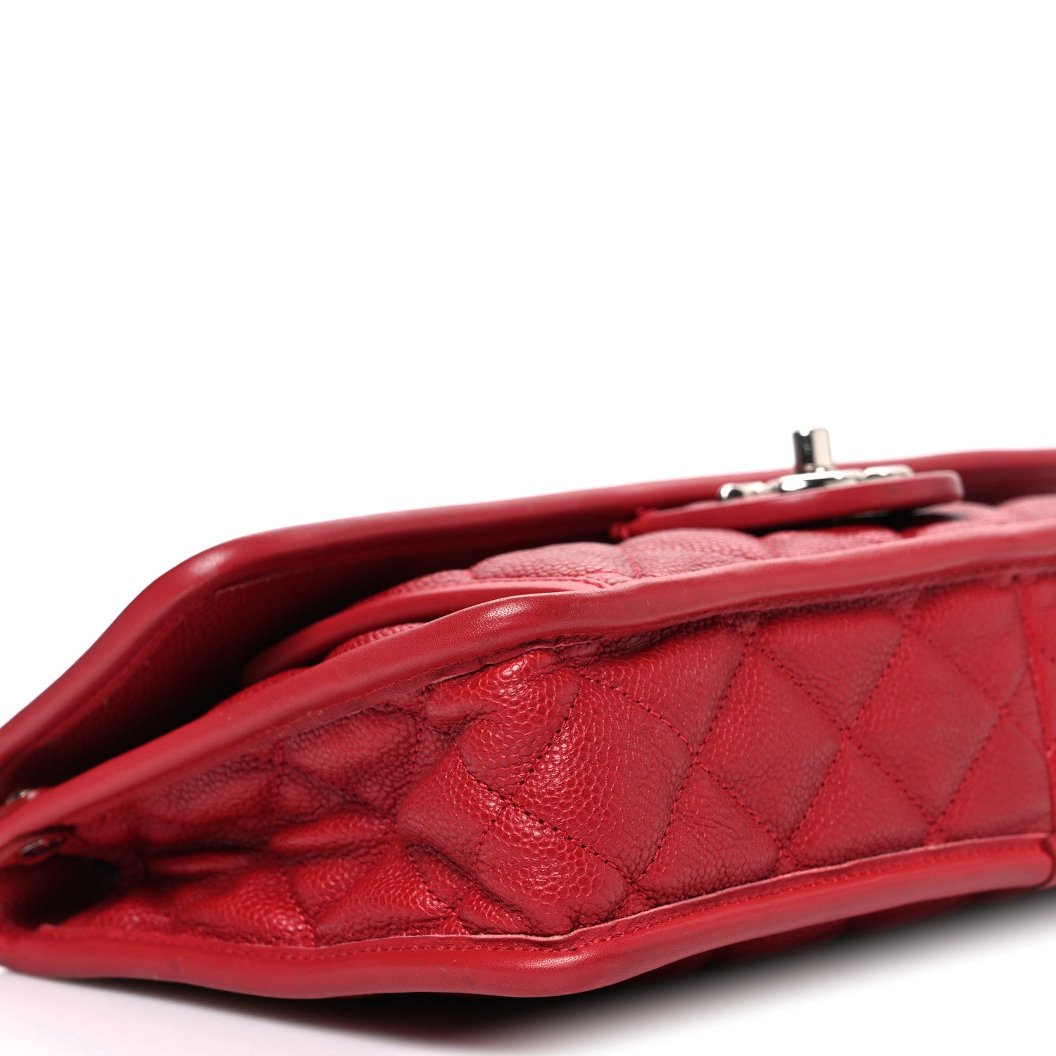 Chanel Caviar Quilted Medium French Riviera Flap Red 9 of 10