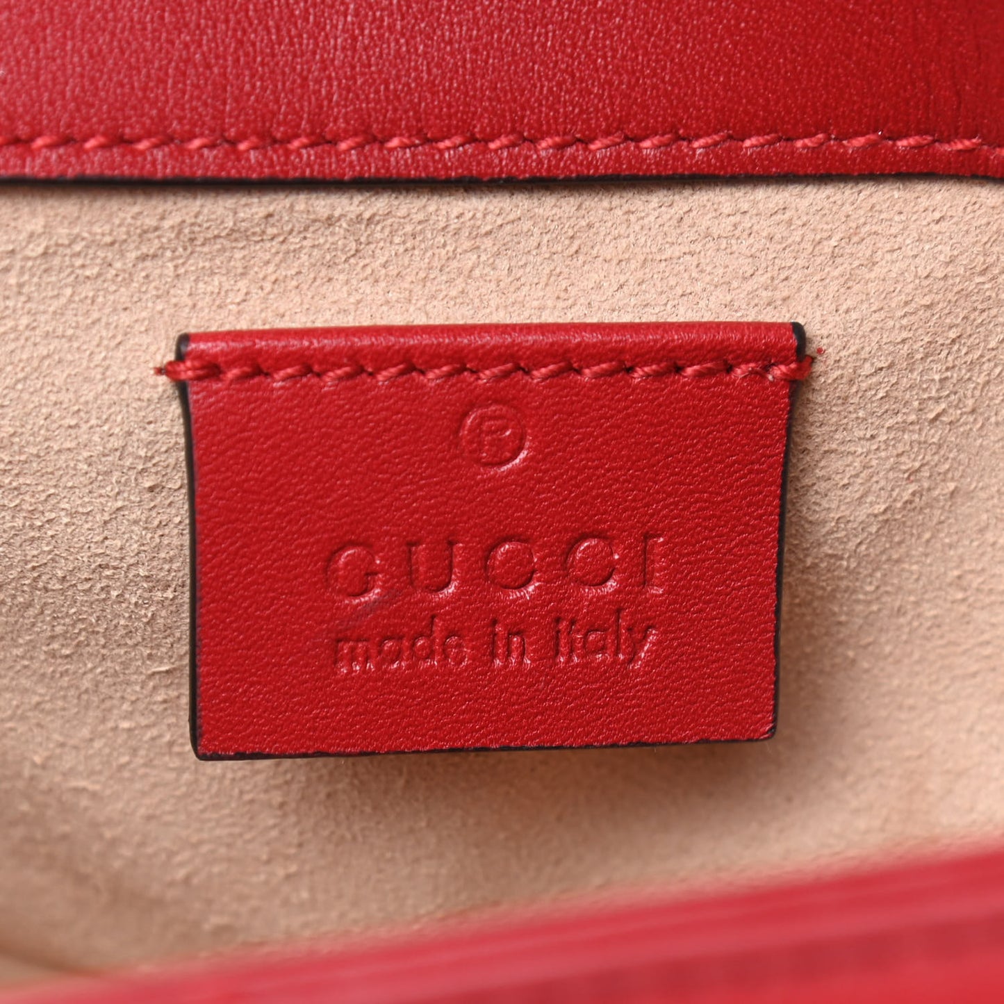 Calfskin Matelasse Super Mini GG Marmont Shoulder Bag Hibiscus Red