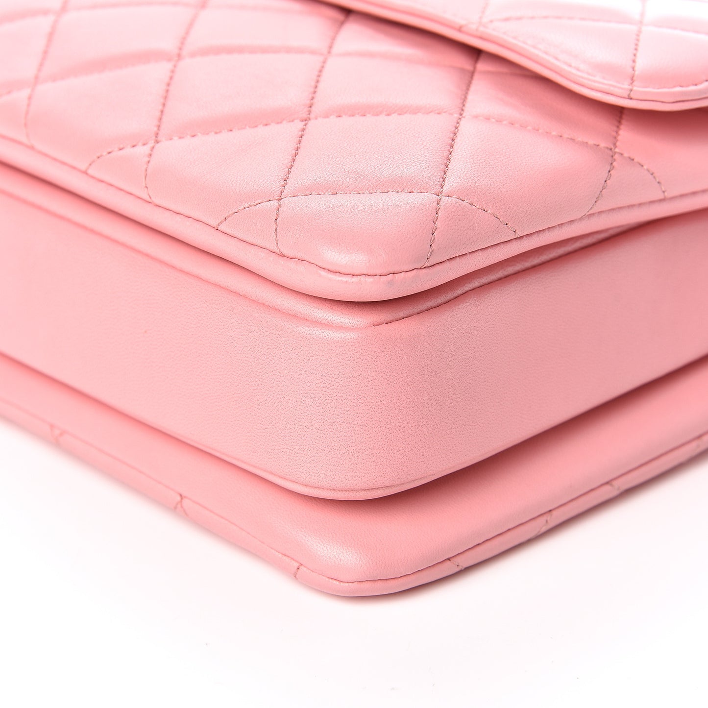 Lambskin Quilted Medium Trendy CC Flap Dual Handle Bag Pink