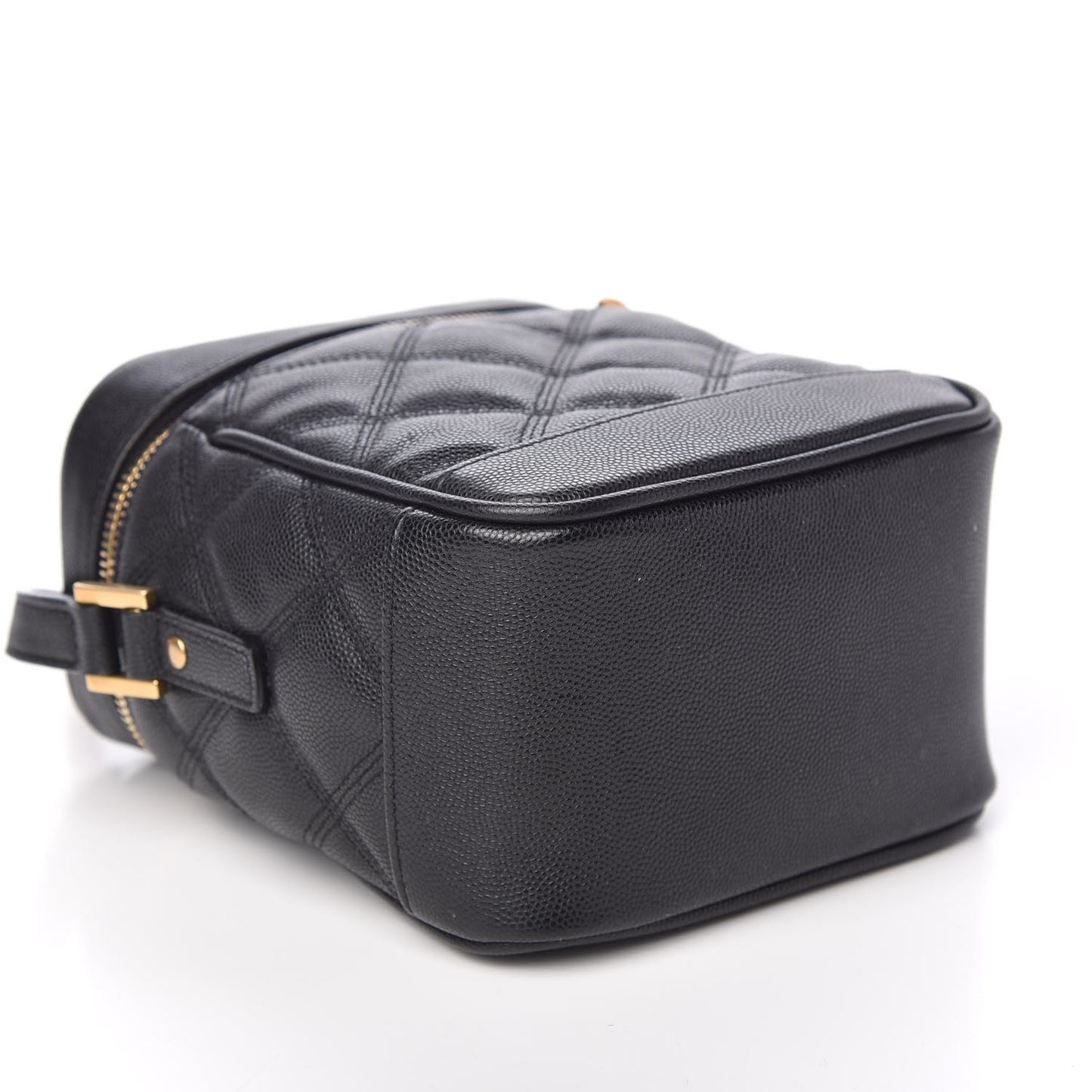 Grain de Poudre Quilted 80's Vanity Bag Black