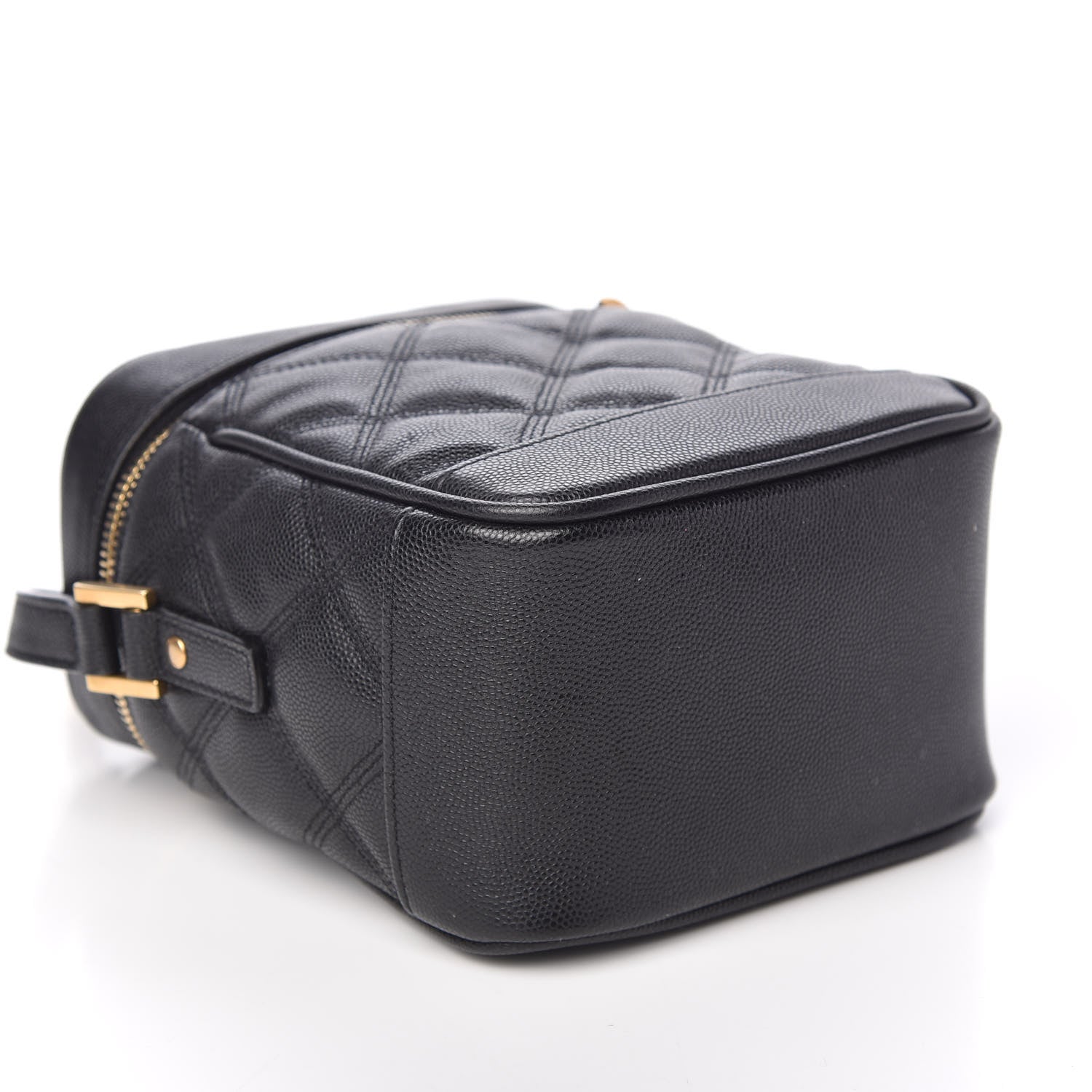 Saint Laurent Grain de Poudre Quilted 80's Vanity Bag Black 8 of 9