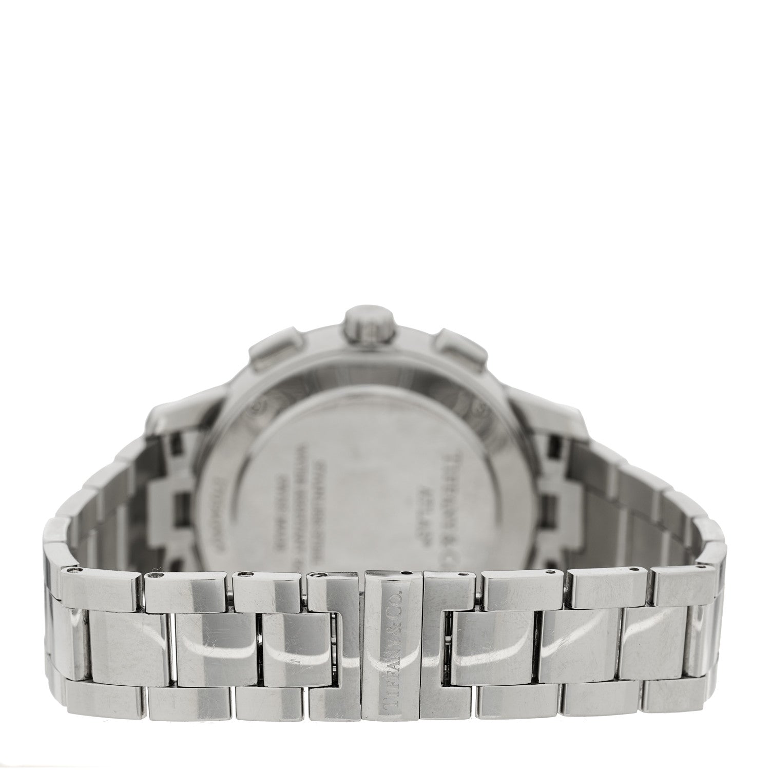 Tiffany Stainless Steel Diamond Bezel 36mm Atlas Dome Chronograph Quartz Watch 3 of 4