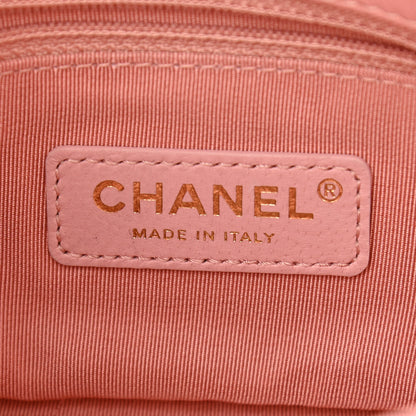 Chanel Tweed Mini Pearl Handle Flap Pink Beige Orange Ecru 6 of 11