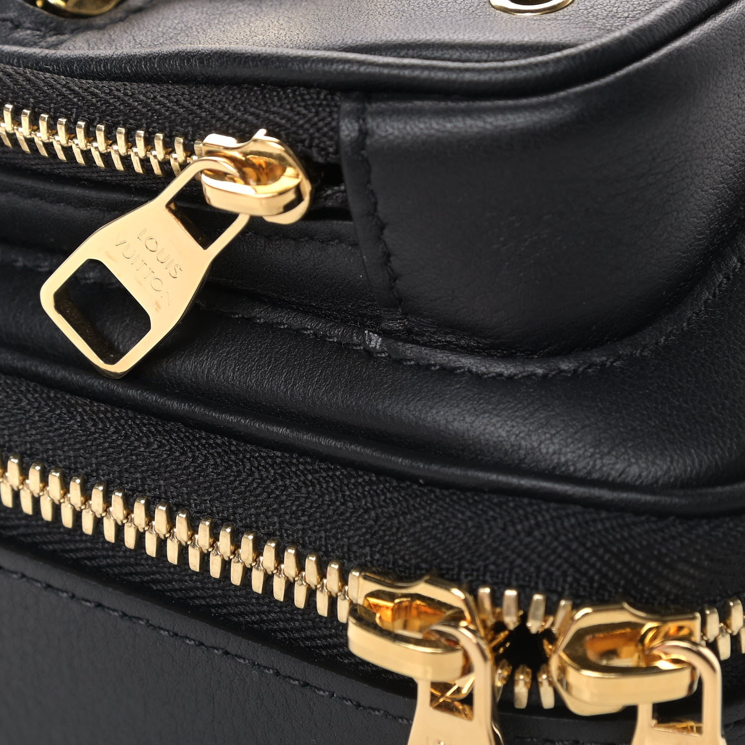 Louis Vuitton Calfskin Monogram Embossed Utility Crossbody Black 5 of 5