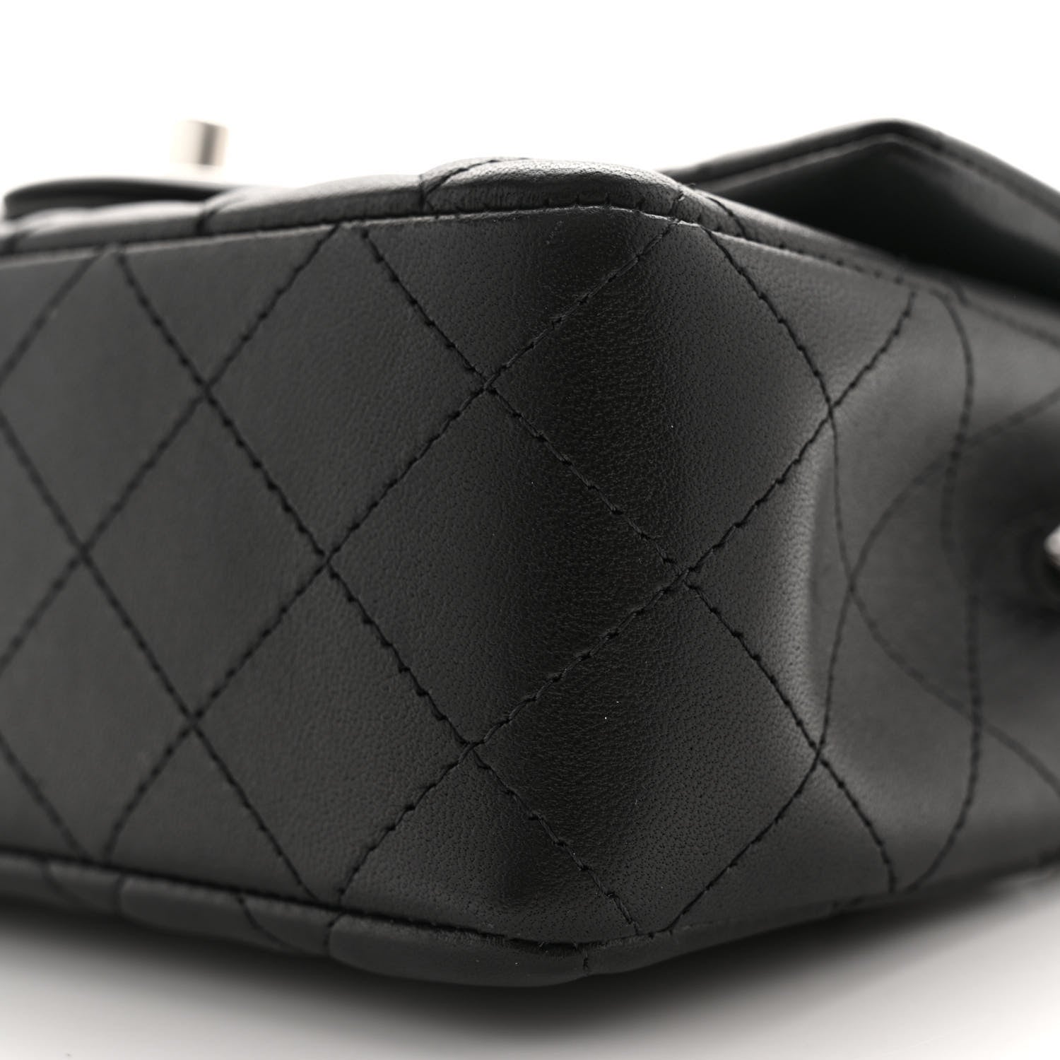 Chanel Lambskin Quilted Mini Rectangular Flap Black 10 of 11