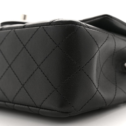 Chanel Lambskin Quilted Mini Rectangular Flap Black 10 of 11