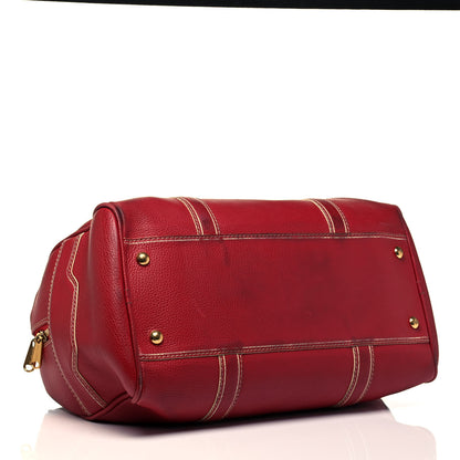 Louis Vuitton Tobago Leather Carryall Red 4 of 11