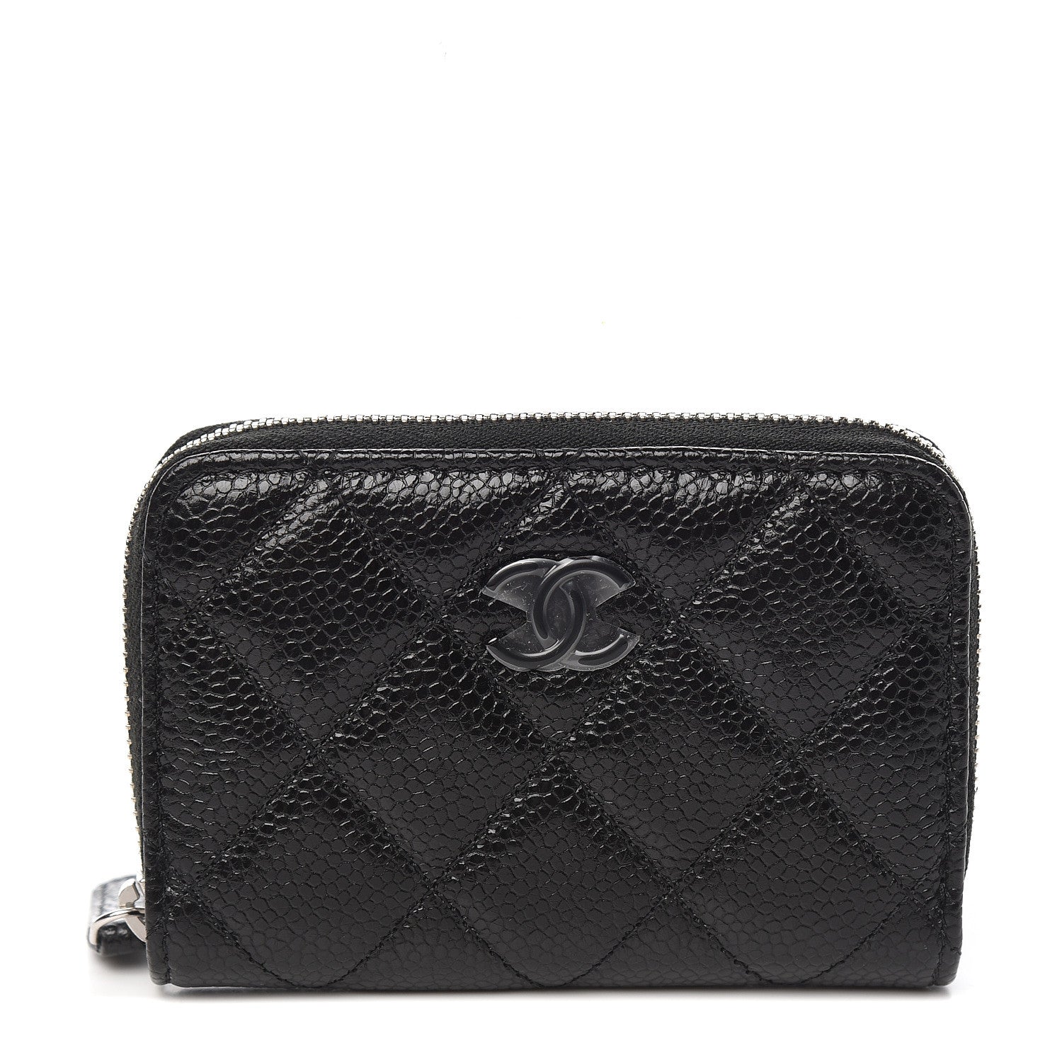 Chanel Caviar Quilted Incognito Zip Coin Purse Black 1 of 7