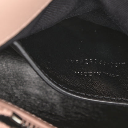 Saint Laurent Sheepskin Matelasse Chevron Monogram Medium College Bag Rose Poudre 7 of 14