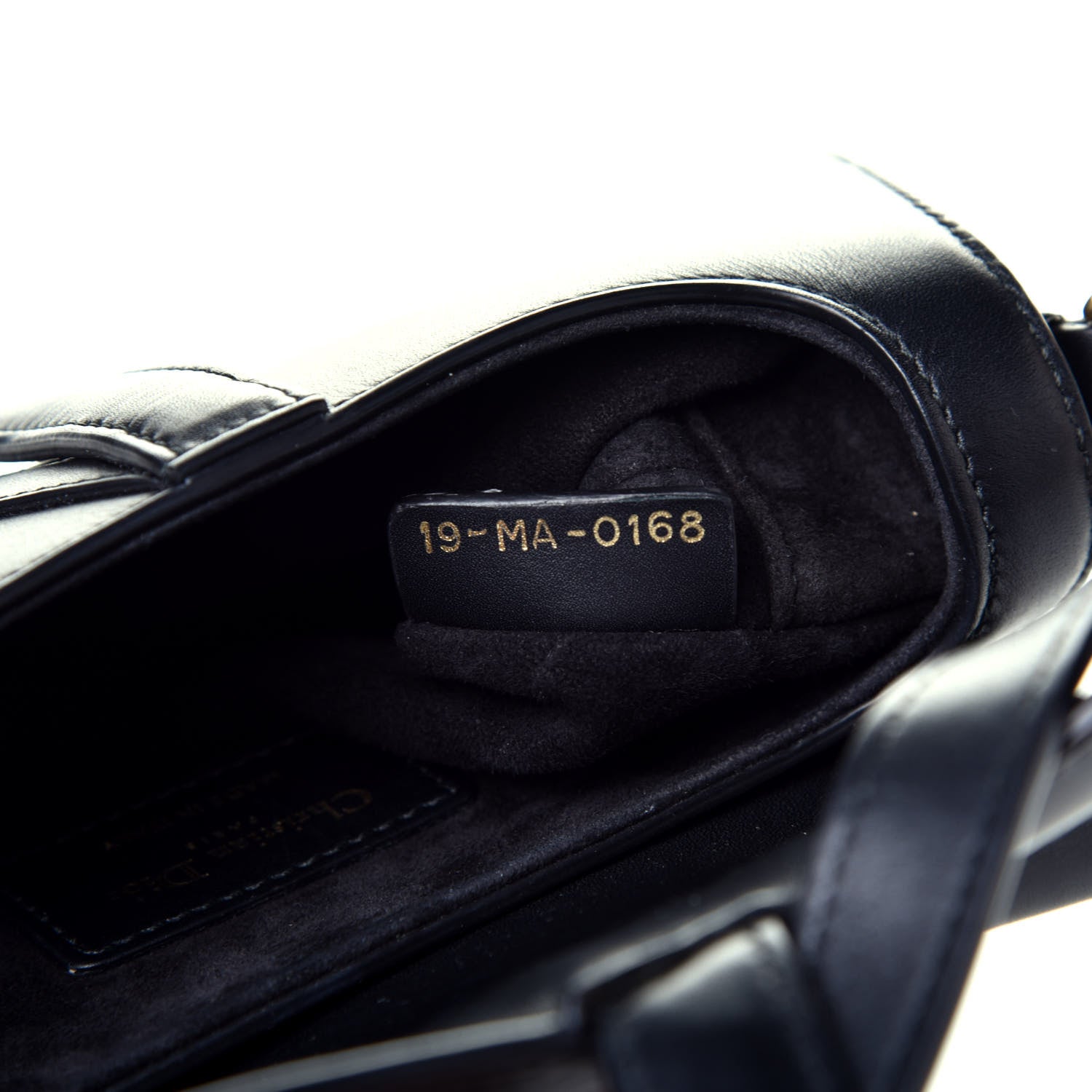 Christian Dior Calfskin Mini Saddle Bag Black 7 of 9