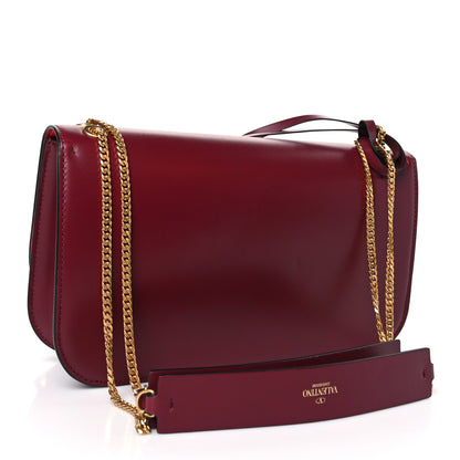 Valentino Garavani Smooth Calfskin Medium VLock Shoulder Bag Cerise 3 of 8