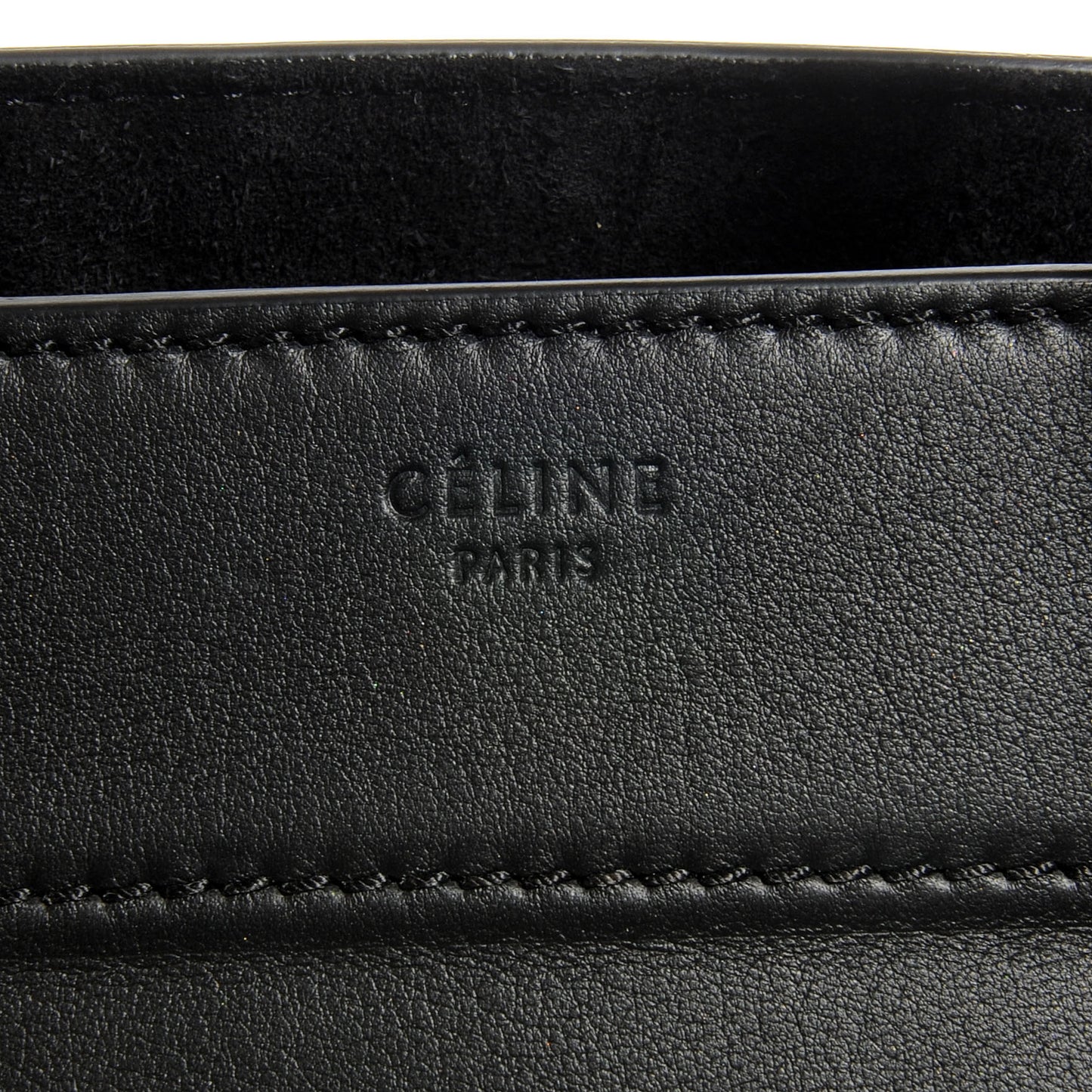Supple Calfskin Medium Phantom Luggage Black