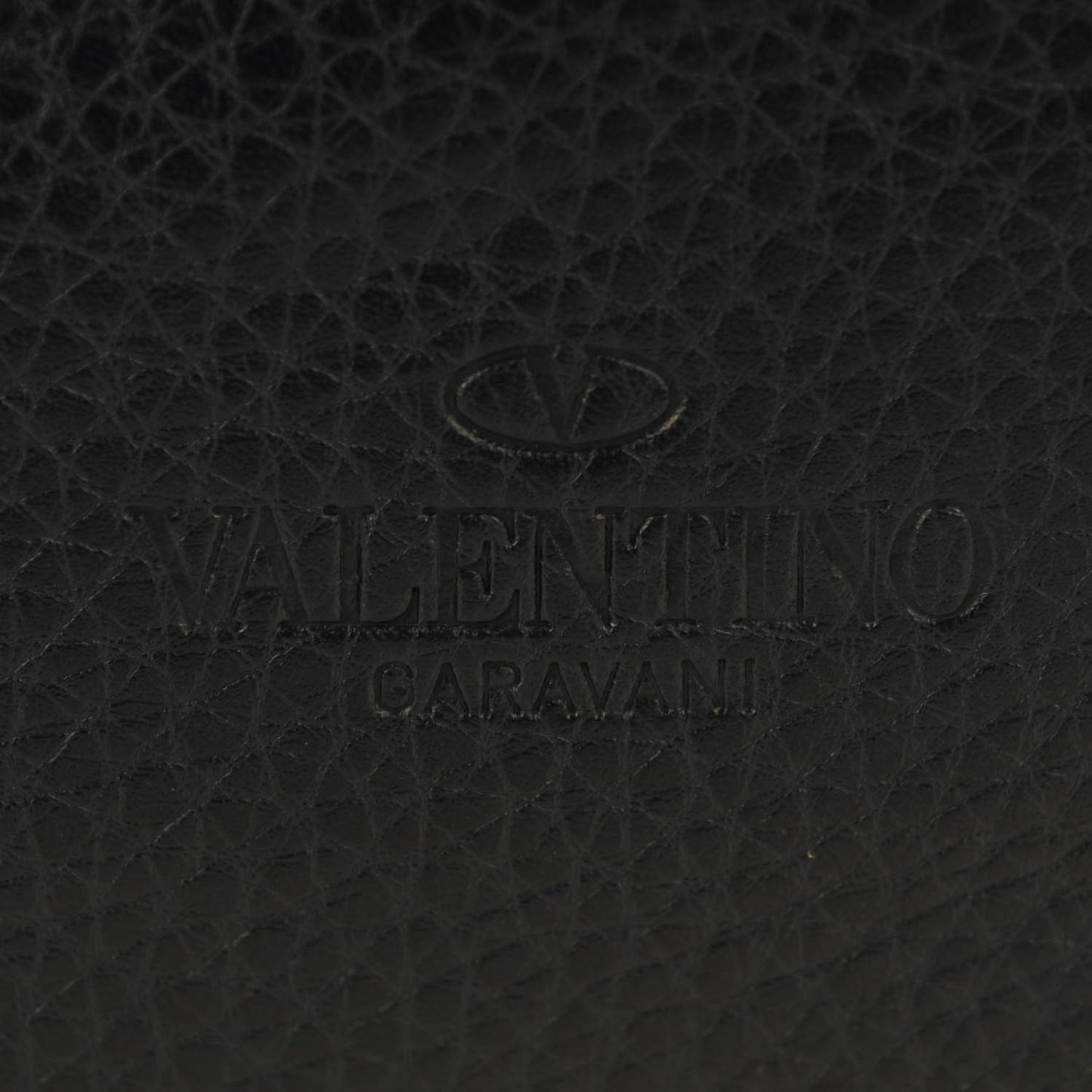 Grained Calfskin Rockstud Backpack Navy