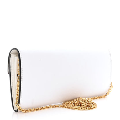 Fendi Vitello Cruise F is Fendi Continental Envelope Wallet on Chain Bianco 3 of 10