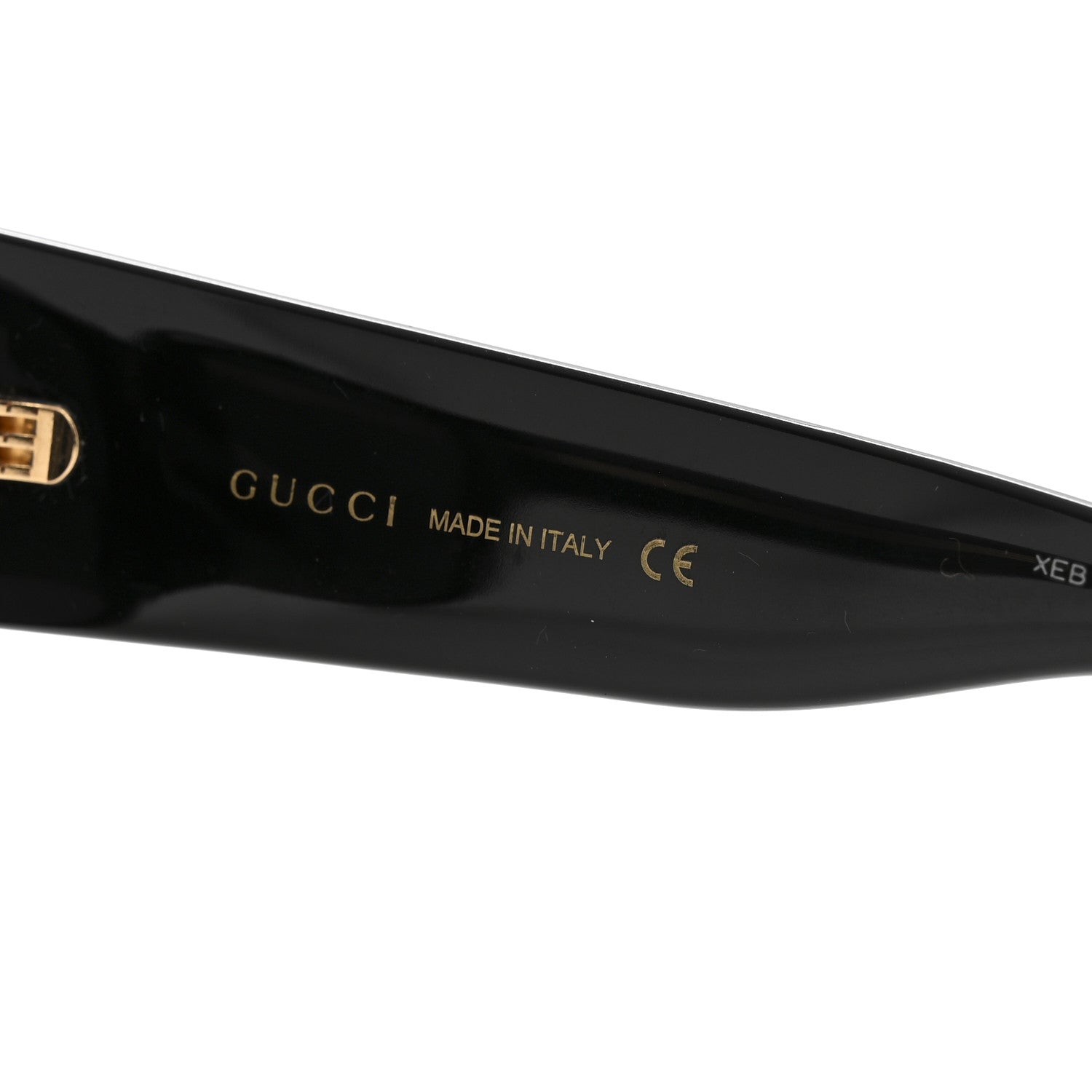 Gucci Acetate Square Frame Sunglasses GG0142SA Black 5 of 8
