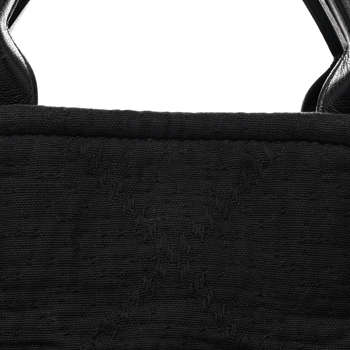 Canvas Extra Large Double Face Shopping Tote Black