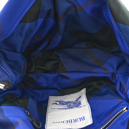 Burberry Nylon Pillow Check Knight Crossbody Blue 5 of 9
