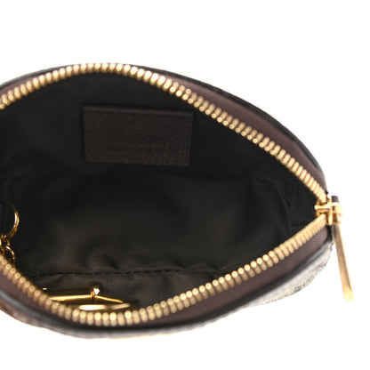 Gucci GG Supreme Monogram Web Ophidia Dome Key Pouch Beige New Acero 5 of 8