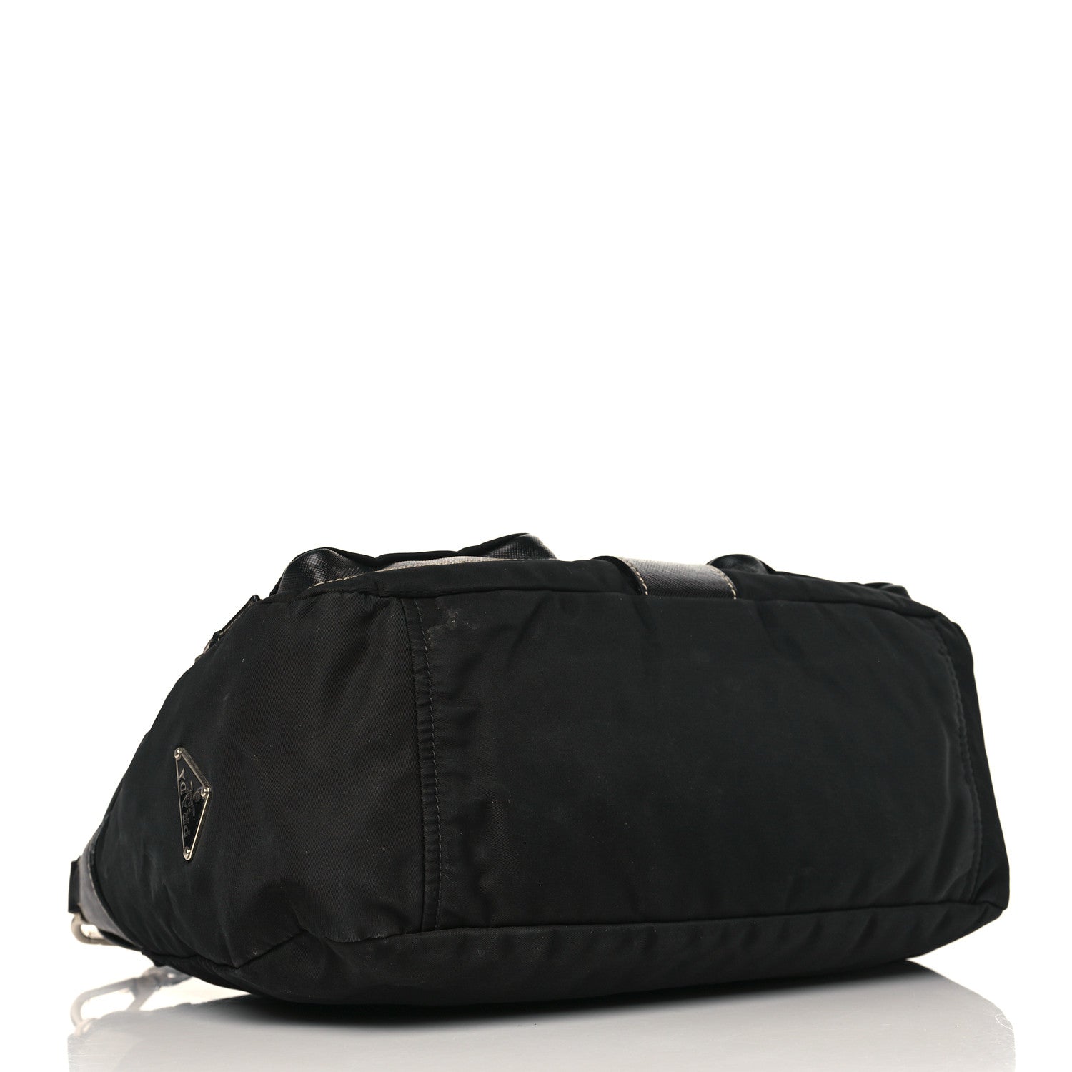 Prada Nylon Saffiano Vela Messenger Bag Black 4 of 10