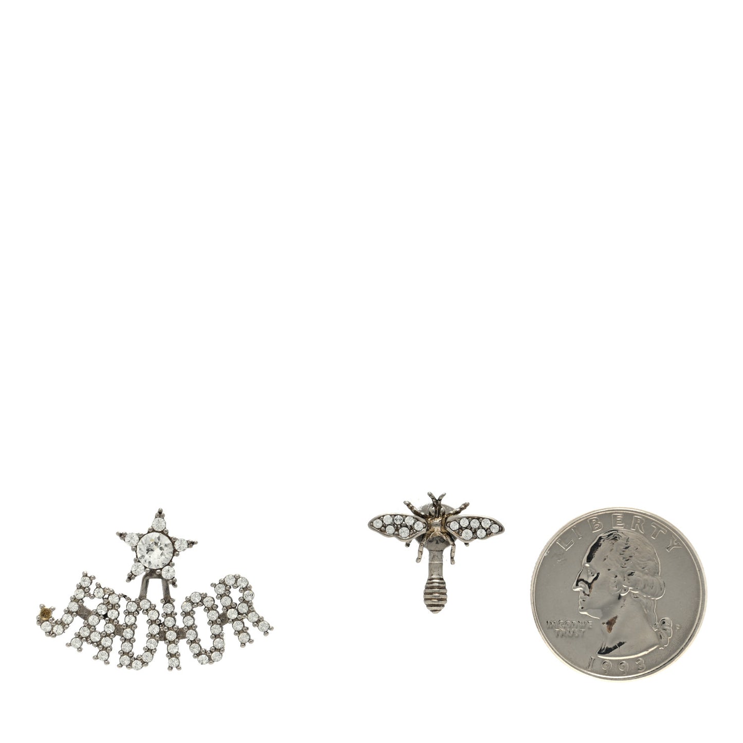 Palladium Crystal J'adior Earrings