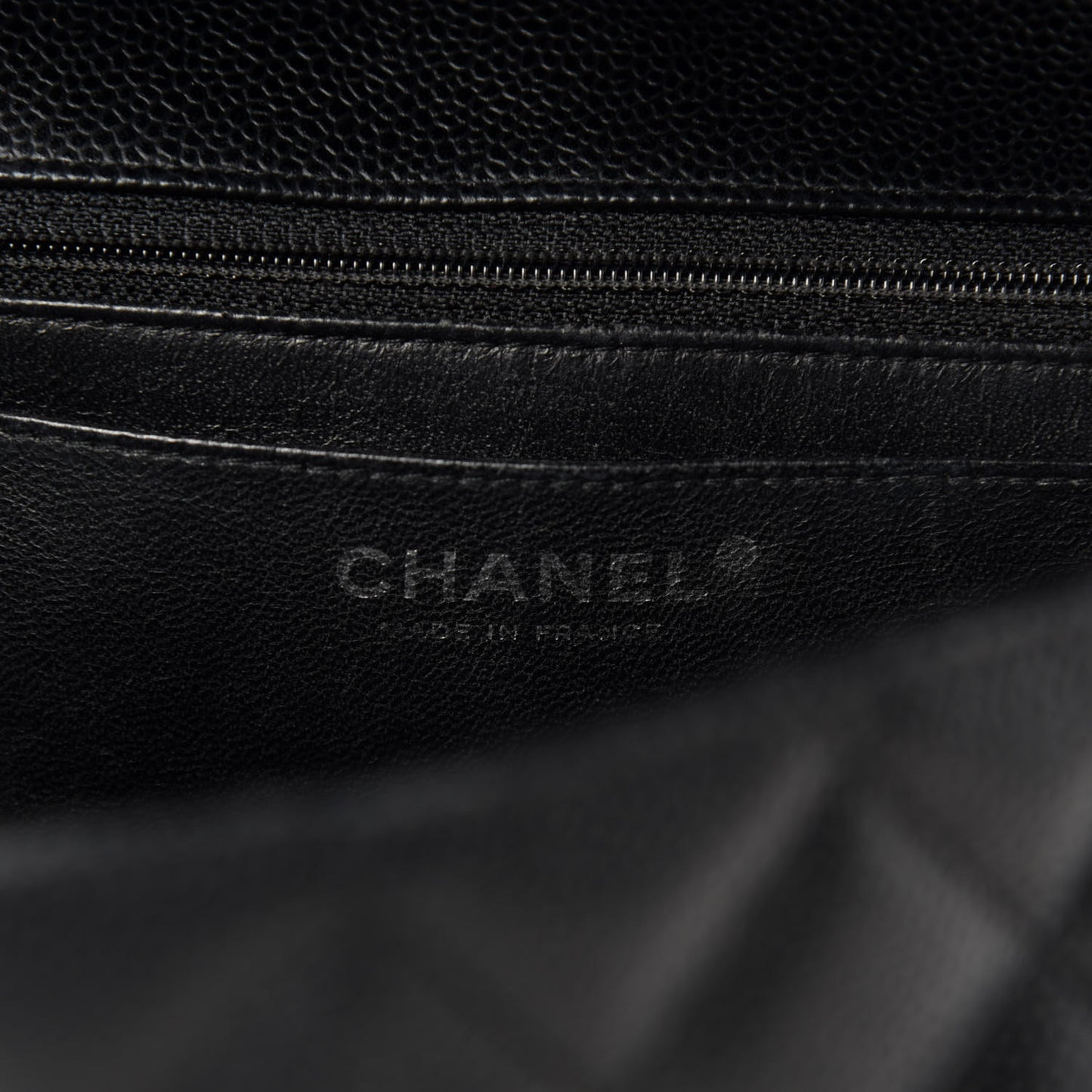 Caviar Quilted Jumbo Single Flap Black
