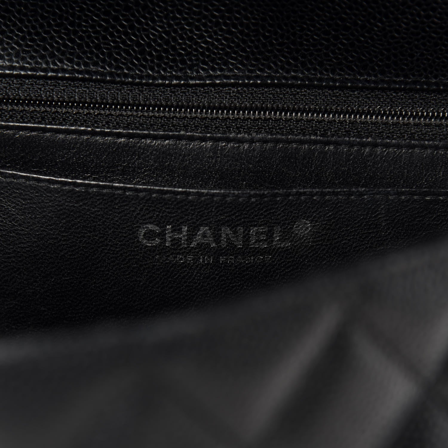 Chanel Caviar Quilted Jumbo Single Flap Black 8 of 11