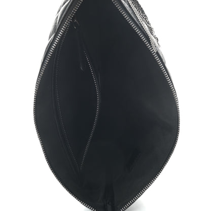 Chanel Aged Calfskin Quilted Medium Tassel Cosmetic Case Black 5 of 8