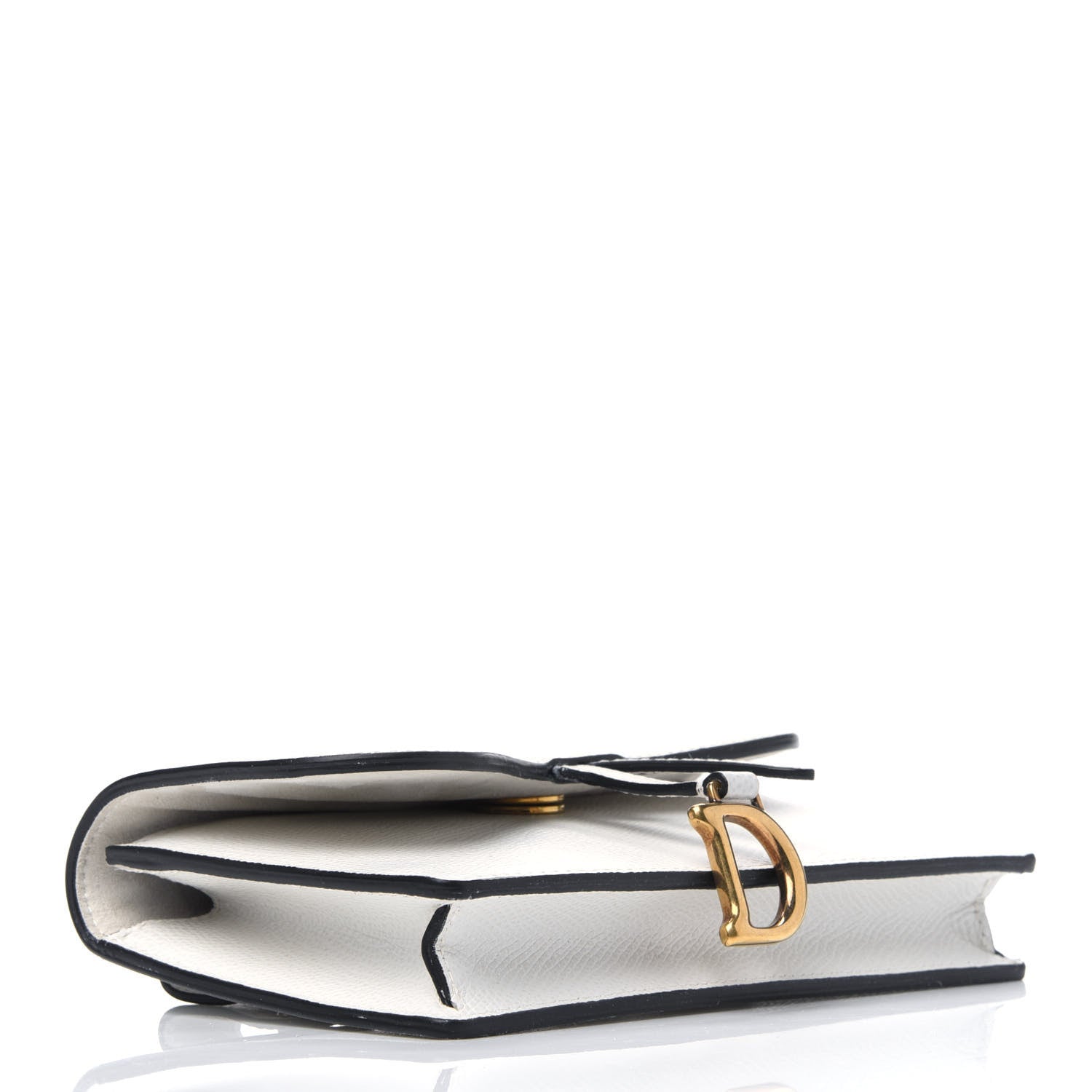 Christian Dior Grained Calfskin Saddle Belt Bag White 3 of 15