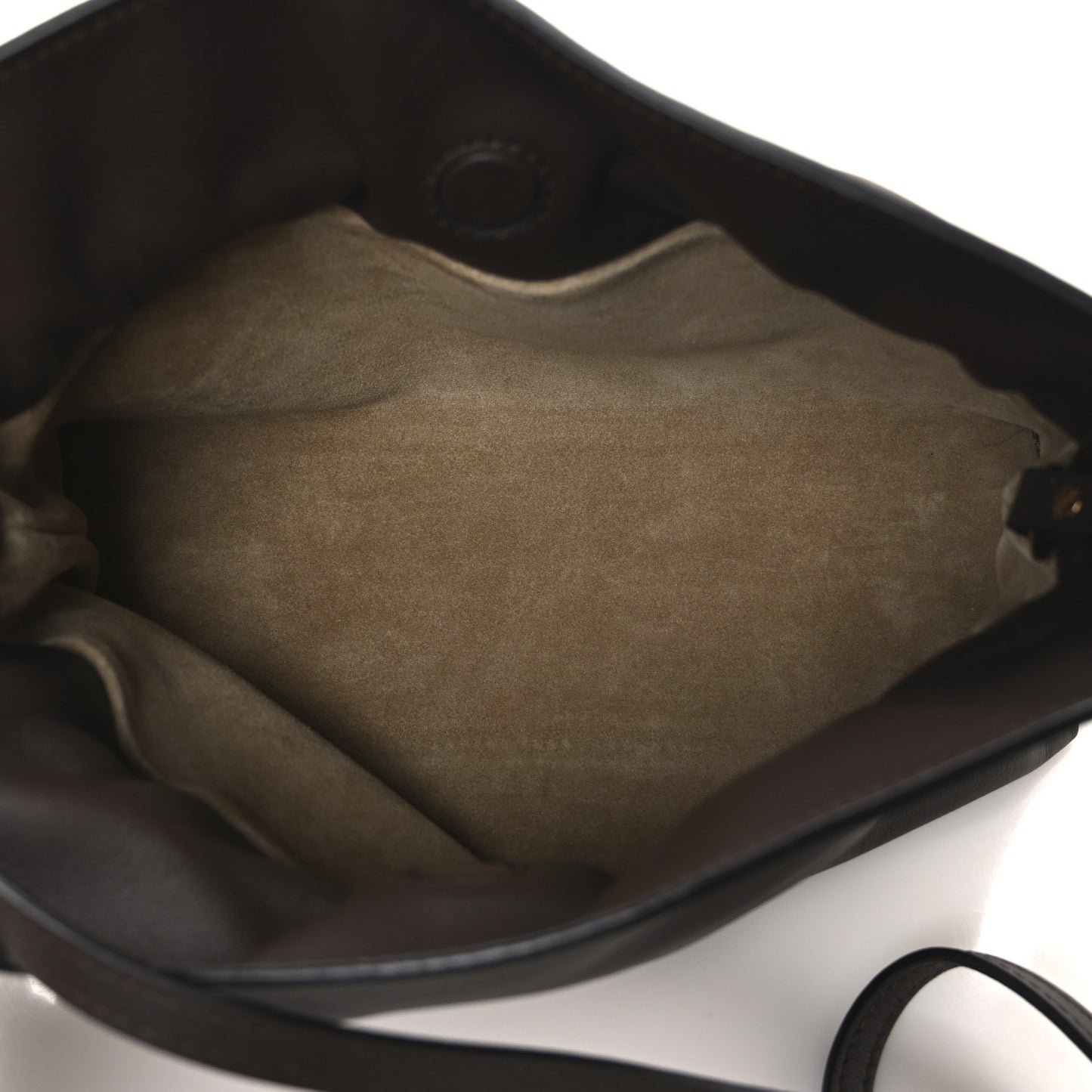Calfskin Mini Flamenco Knot Clutch Chocolate