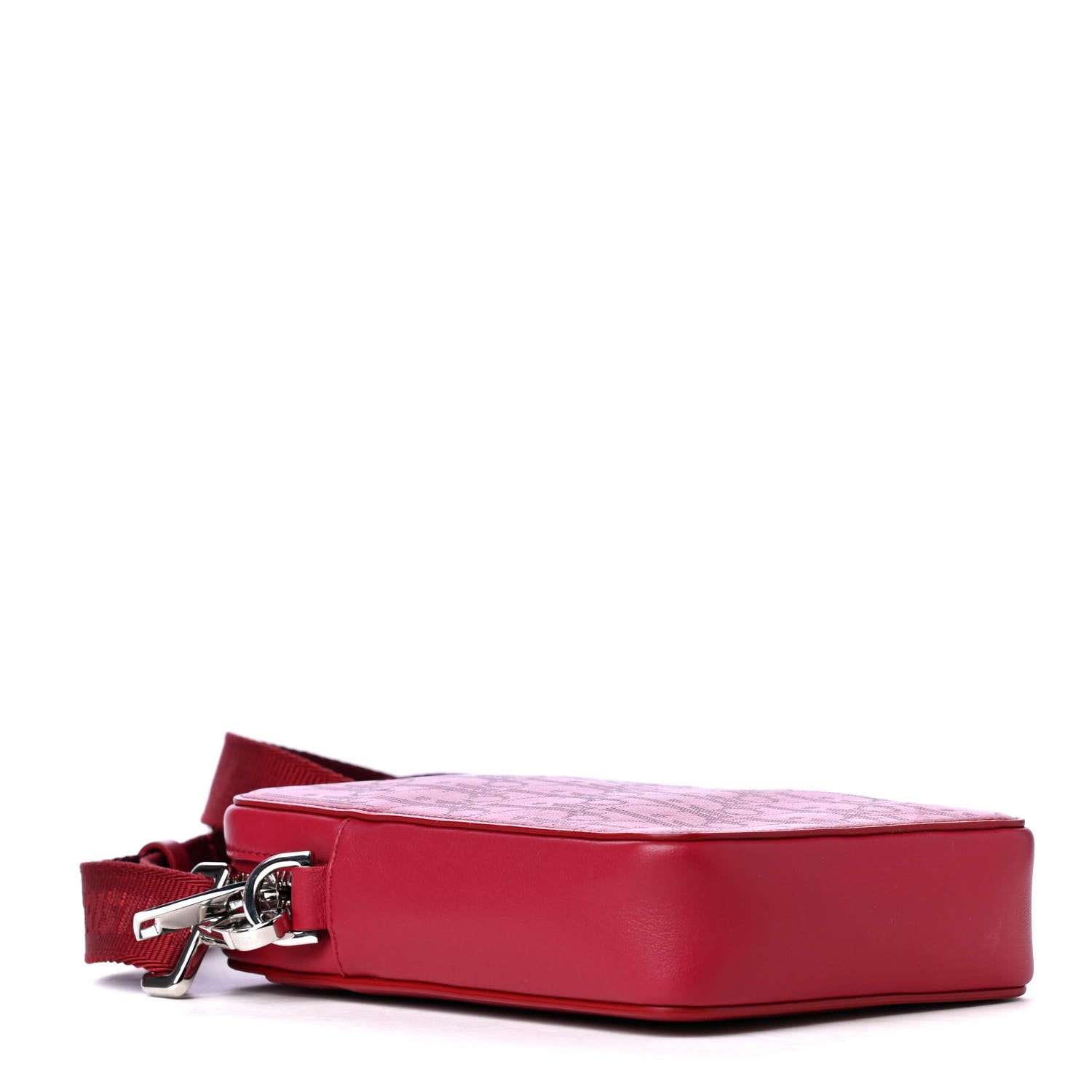Christian Dior Calfskin Oblique Galaxy Perforated World Tour Messenger Pouch Red White 3 of 5