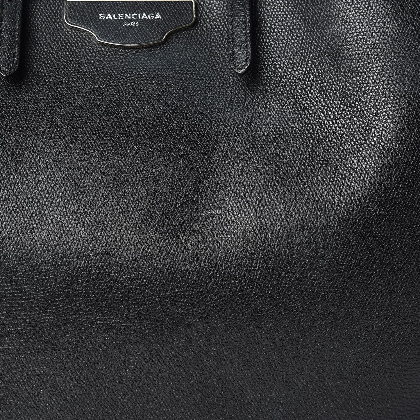 Calfskin Papier A4 Zip Around Plate Tote Black