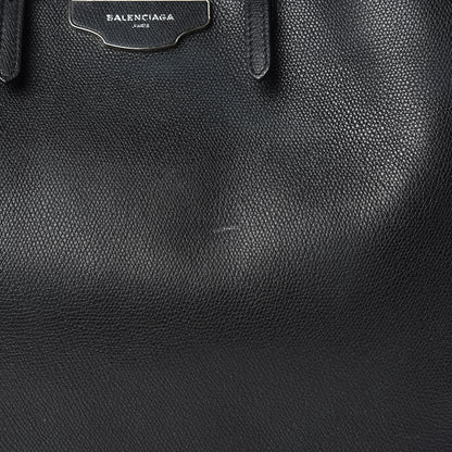 Balenciaga Calfskin Papier A4 Zip Around Plate Tote Black 10 of 12