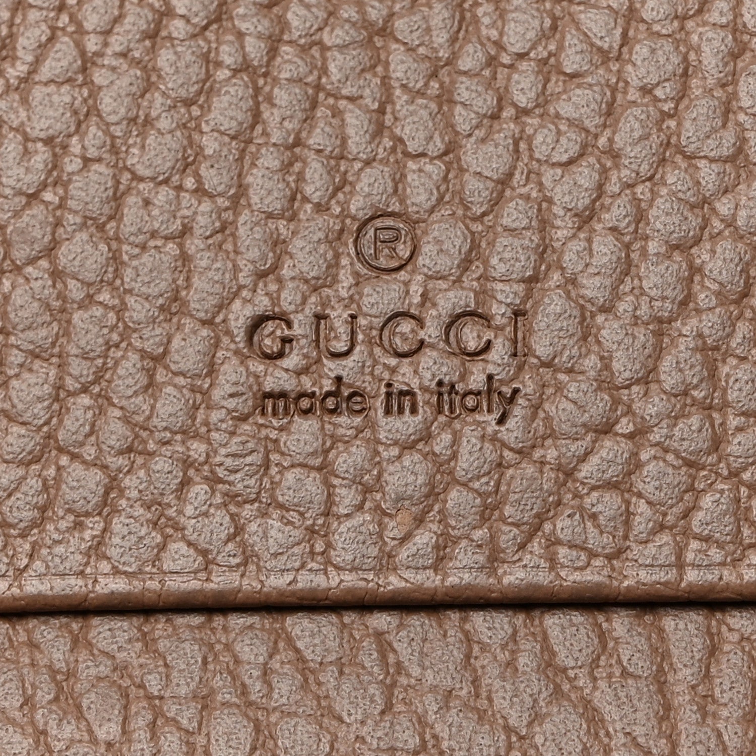 Gucci Pebbled Calfskin GG Marmont Card Case Porcelain Rose 6 of 7