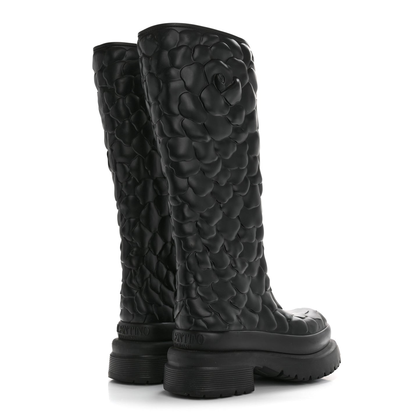 Rubber Atelier 03 Rose Edition 30/50mm Tall Rainboots 35 Black