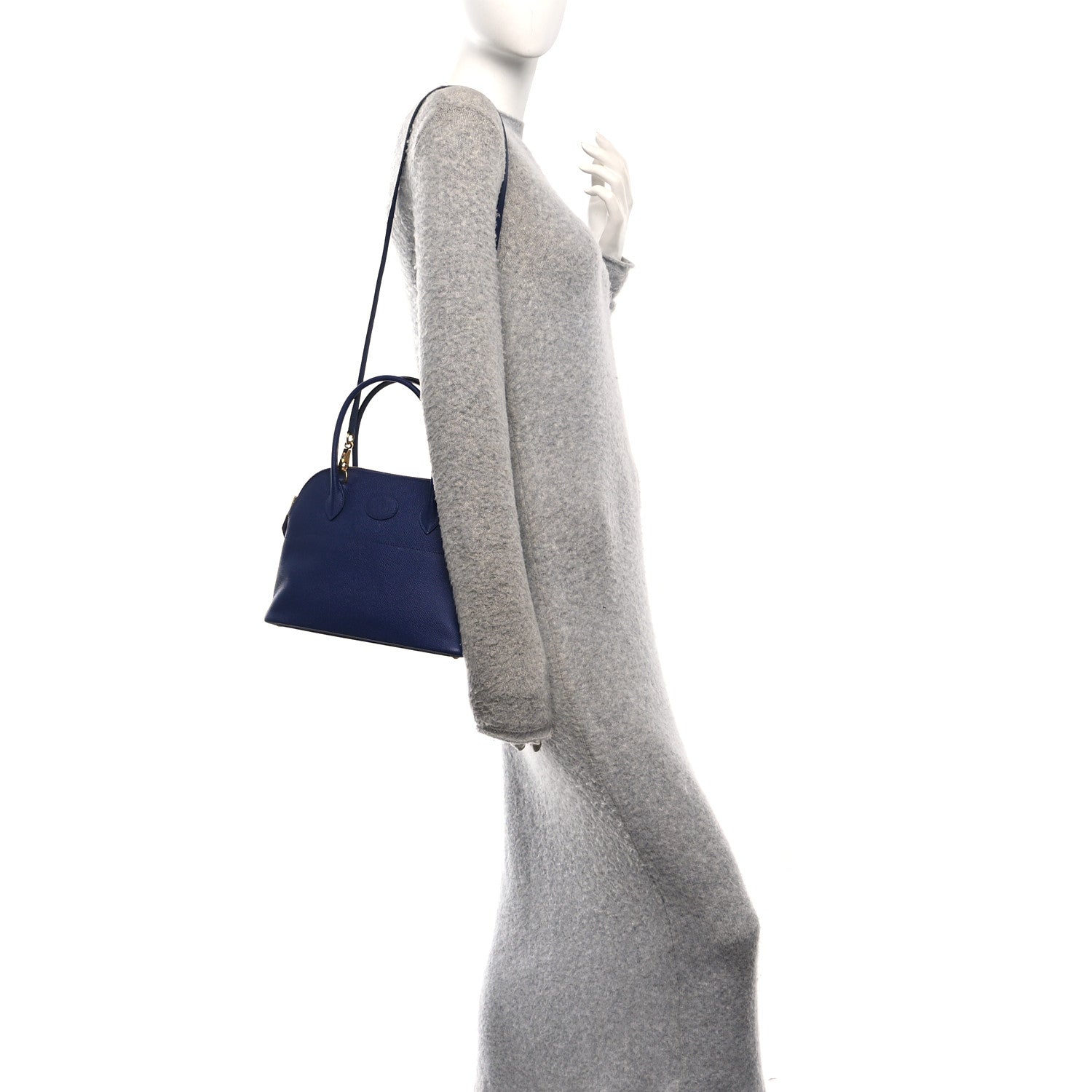 Hermes Epsom Bolide 27 Bleu Encre 2 of 9