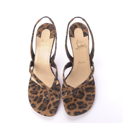 Christian Louboutin Veau Velours Taralita 85 Thong Sandals 40.5 Leo 6 of 10