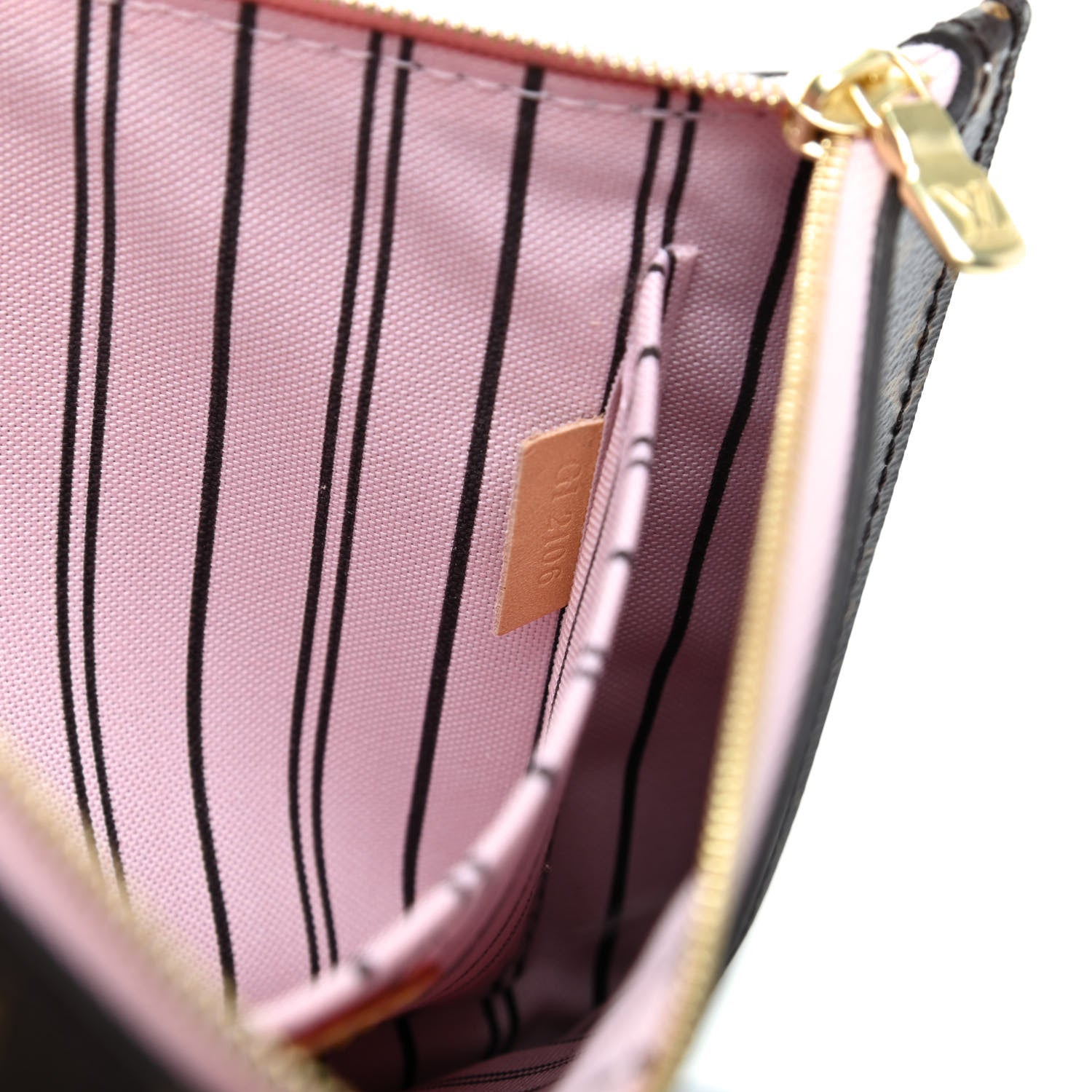 Louis Vuitton Monogram Neverfull MM GM Pochette Rose Ballerine 7 of 8
