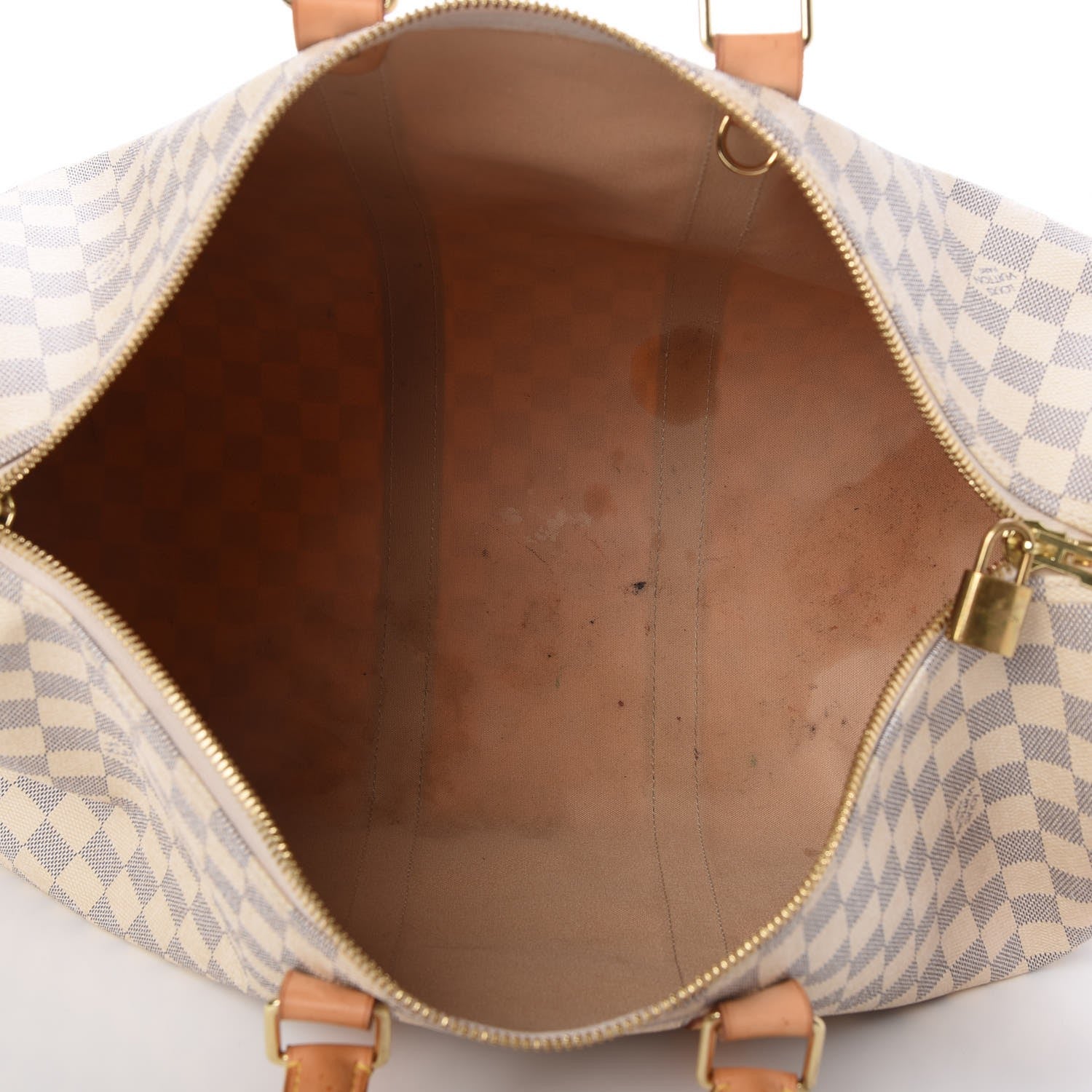 Louis Vuitton Damier Azur Keepall Bandouliere 45 10 of 17