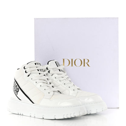 Christian Dior Nylon Fabric Womens D-Player High Top Sneakers 39 White Black 9 of 9