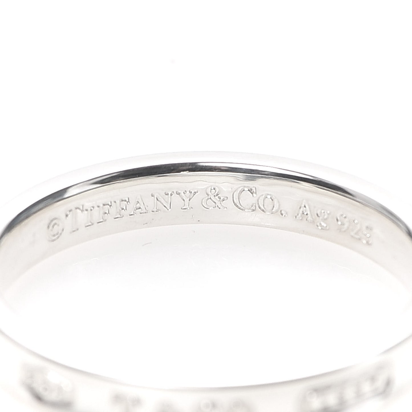 Sterling Silver Narrow 1837 Band Ring 68 12.25