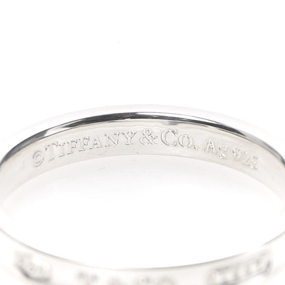 Tiffany Sterling Silver Narrow 1837 Band Ring 68 12.25 4 of 5