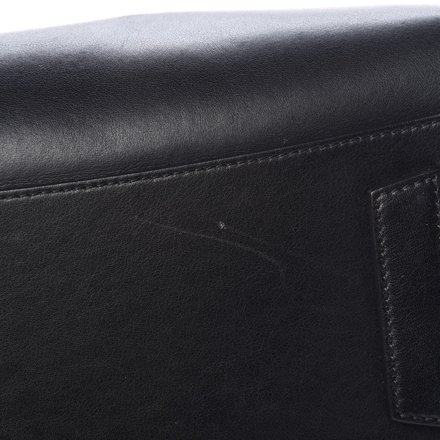Buffed Calfskin Small Chain Antigona Black